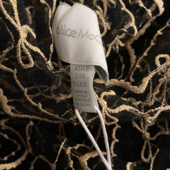 ALICE MCCALL SATELLITE black & gold lace dress - Picture 9 of 16